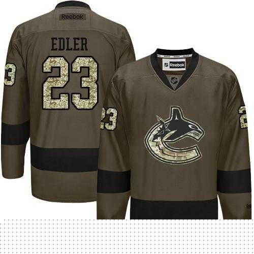 Glued Vancouver Canucks #23 Alexander Edler Green Salute to Service NHL Jersey,We sell and wholesale Glued Vancouver Canucks #23 Alexander Edler Green Salute to Service NHL Jersey on line form chian!